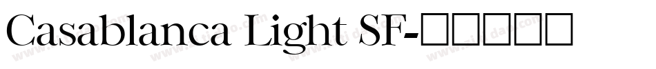 Casablanca Light SF字体转换